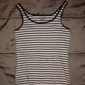 black & white stripe tank